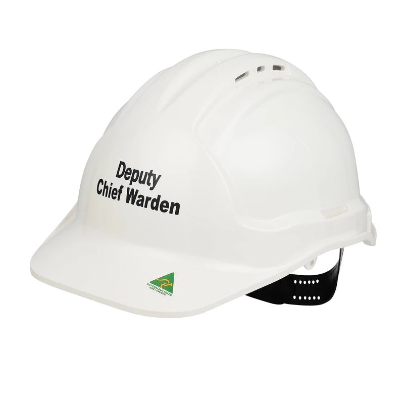 Deputy Chief Warden White Safety Hard Hat